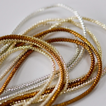 Imported Indian silk 2 5mm thick threaded silk diy insect brooch French embroidery jewelry spring wire metal wire