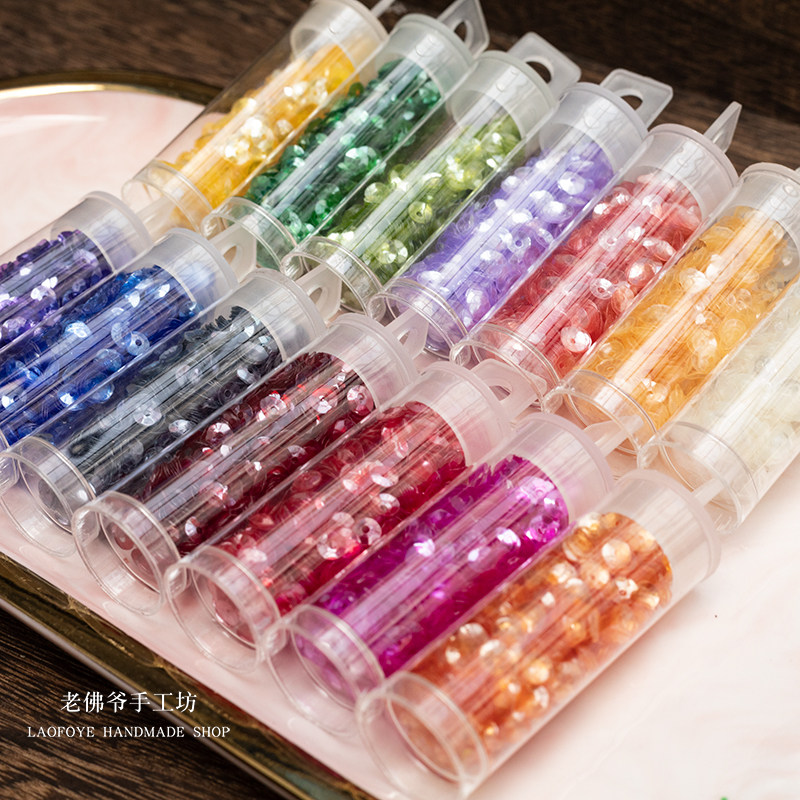 (4mm transparent recessed sheet series) French style embroidered tortoise A bright sheet clothing accessories to import PET high temperature resistant sheet