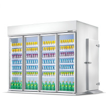 Refill display cabinet beverage cabinet commercial freezer beer freezer vertical air-cooled frost-free freezer fruit cold storage