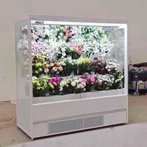 Optional flower refrigerated fresh-keeping cabinet horizontal air-cooled fresh-keeping open display cabinet flower shop frost-free short refrigerator commercial