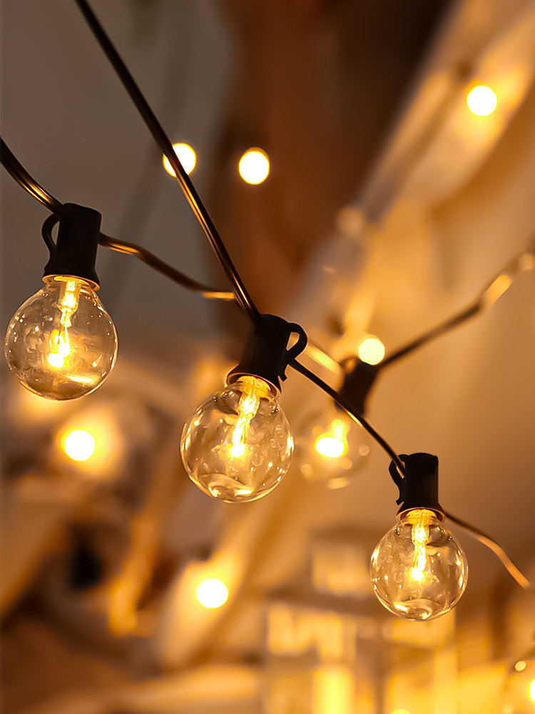 Outdoor light string LED lantern flashing light string waterproof hanging light home garden balcony layout decoration holiday dress