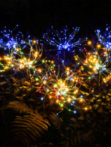 Dandelion Fireworks Light Villa Courtyard outdoor garden Decorative Balcony Waterproof solar ground-inserted smart grass terrace lamp