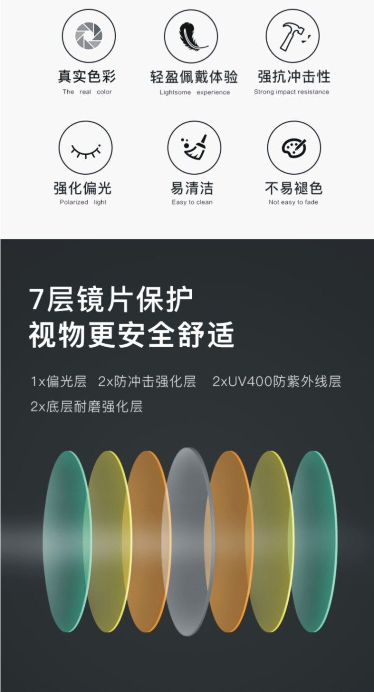One&One 女近视墨镜 偏光太阳镜 直接套在近视架上 图7