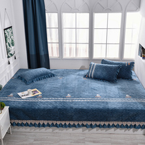 Tatami bed cover Milk Suede 3 m Large Size Bed Sheets 2 5 Large Kang Clips Cotton Non-slip Kang Cushion Rural Earth Kang Hood