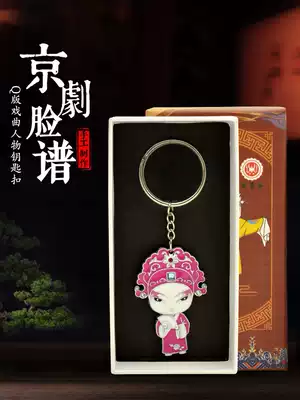 Beijing Opera Q version of Facebook play character key chain pendant Beijing characteristic study abroad gifts to give foreigners small gifts