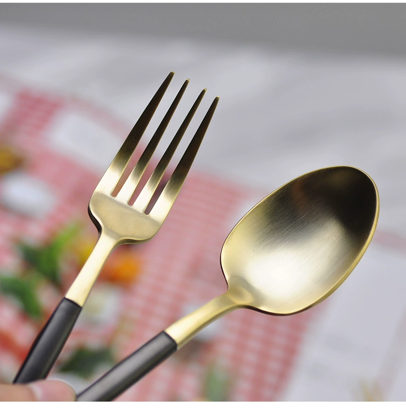 Xesea Bồ Đào Nha 304 Bộ đồ ăn phương Tây Dao kéo ba miếng bít tết dùng trong gia đình Người nổi tiếng thuần Phương Tây Dao kéo hai mảnh - Đồ ăn tối