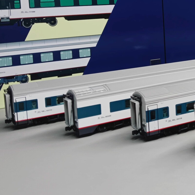 Shendong Model Ho Scale 1:87 Bombardier Bsp25T Semi-High-Speed Passenger Car Model Original Color Painting Shendong Model Ho Scale 1:87 Bombardier Bsp25T Semi-High-Speed Passenger Car Model Original Color Painting