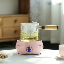 Electric pottery stove cooking tea stove household automatic small tea stove tea set glass kettle steaming tea maker set