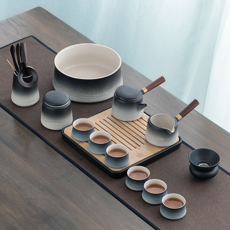 Shanfongkorn tea suit Home office Guests Light Lavish Box Tea Desk Tea Desk Tea Desk Whole Set Teapot Tea Cup-Taobao