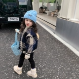 Стеганая демисезонная куртка, удерживающий тепло пуховик, бейсбольная форма для девочек, в стиле Шанель