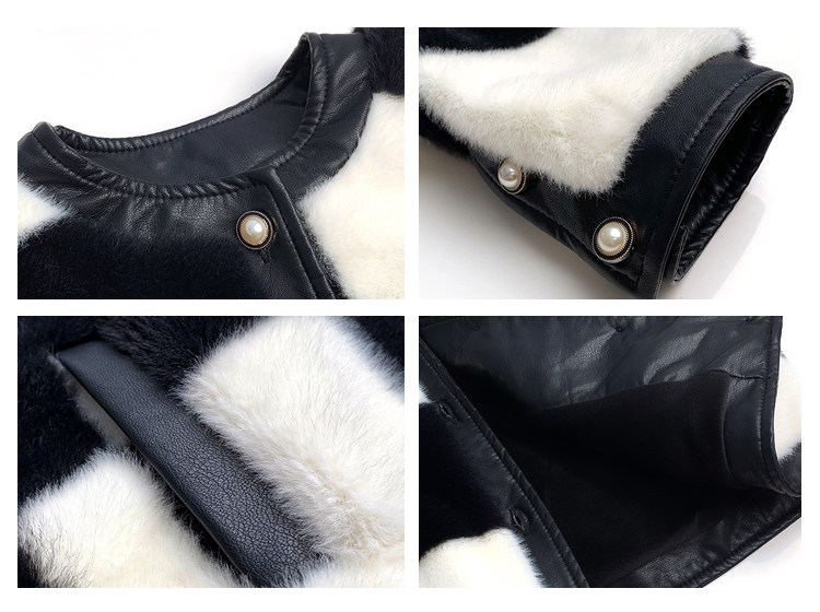 Мех/искусственный мех 冬款加绒皮草亲子装外套 Fall in love with beautiful girls