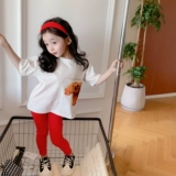 Леггинсы, тонкие штаны, белая черная акула, летняя детская летняя одежда, подходит для подростков