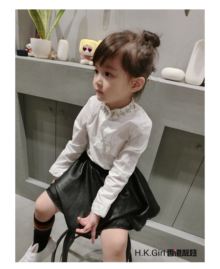 Chemise fille à manche longue en coton - Ref 2088642 Image 15