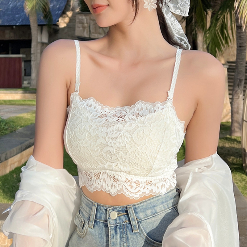 Black lace small cute lingerie coaleste with bottom harnesses vest female inner lap anti-walking light shorts wrapped in a thin section