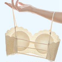 Beautiful breast vest ice wire wire wire with breast anti-walking breast shading a slice of lace underwear female summer thin