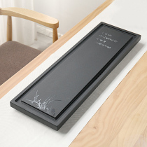 Craftsmans natural whole black gold stone tea tray Household simple stone tea table Large and small tea Sea Kung Fu tea tray