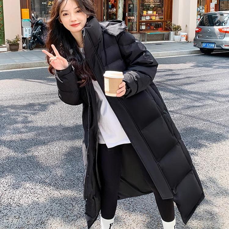 Northeast Long down Coat for Men and Women, Extra Long Over-The-Knee, Winter 2025 New Style, Thickened 90% White Goose Down, Couple Style