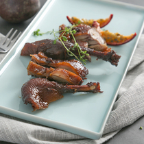 Celadon dinner plate Japanese rectangular sushi plate household simple fish plate dish creative large plate Chinese tableware