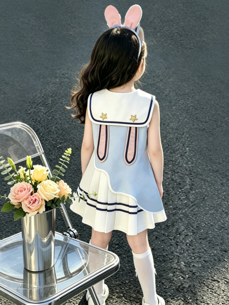 Girls' Summer Dress 2026 New Style, Very Beautiful Pleated Skirt for Baby Girls, Children's Summer Outfit, Little Girl Princess Dress — 3