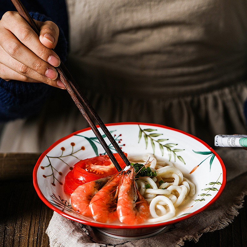 Japanese cartoon express ceramic creative express animal fruit large bowl of beef noodles in soup bowl of sweet fruit salad bowl