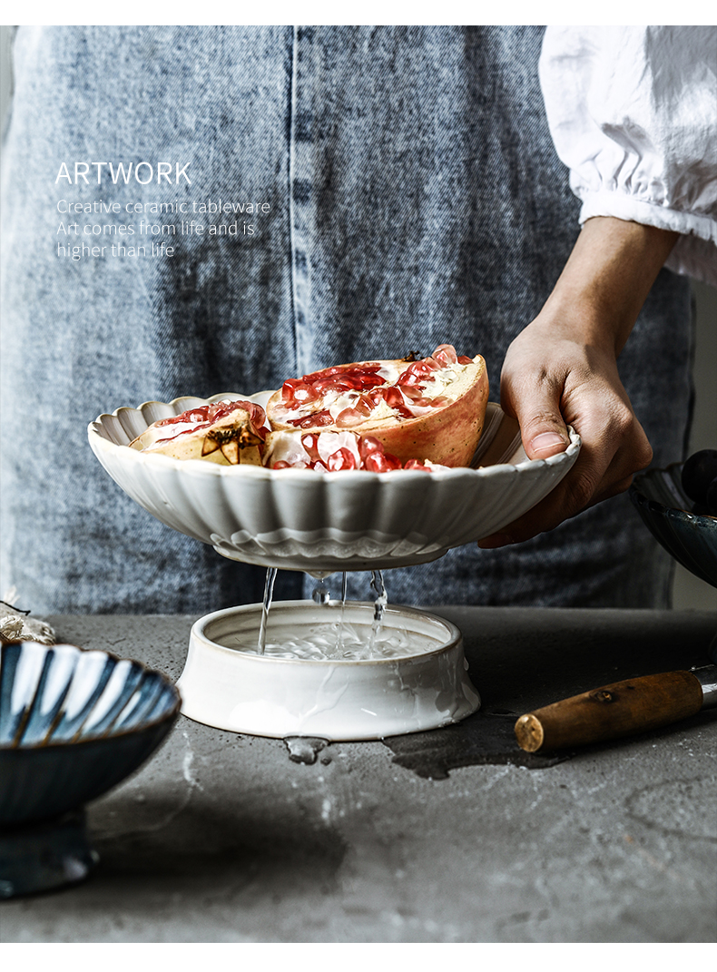 Ceramic household compote of fruit basket snack dumpling dish up with the sitting room is the kitchen the drop drop by tray