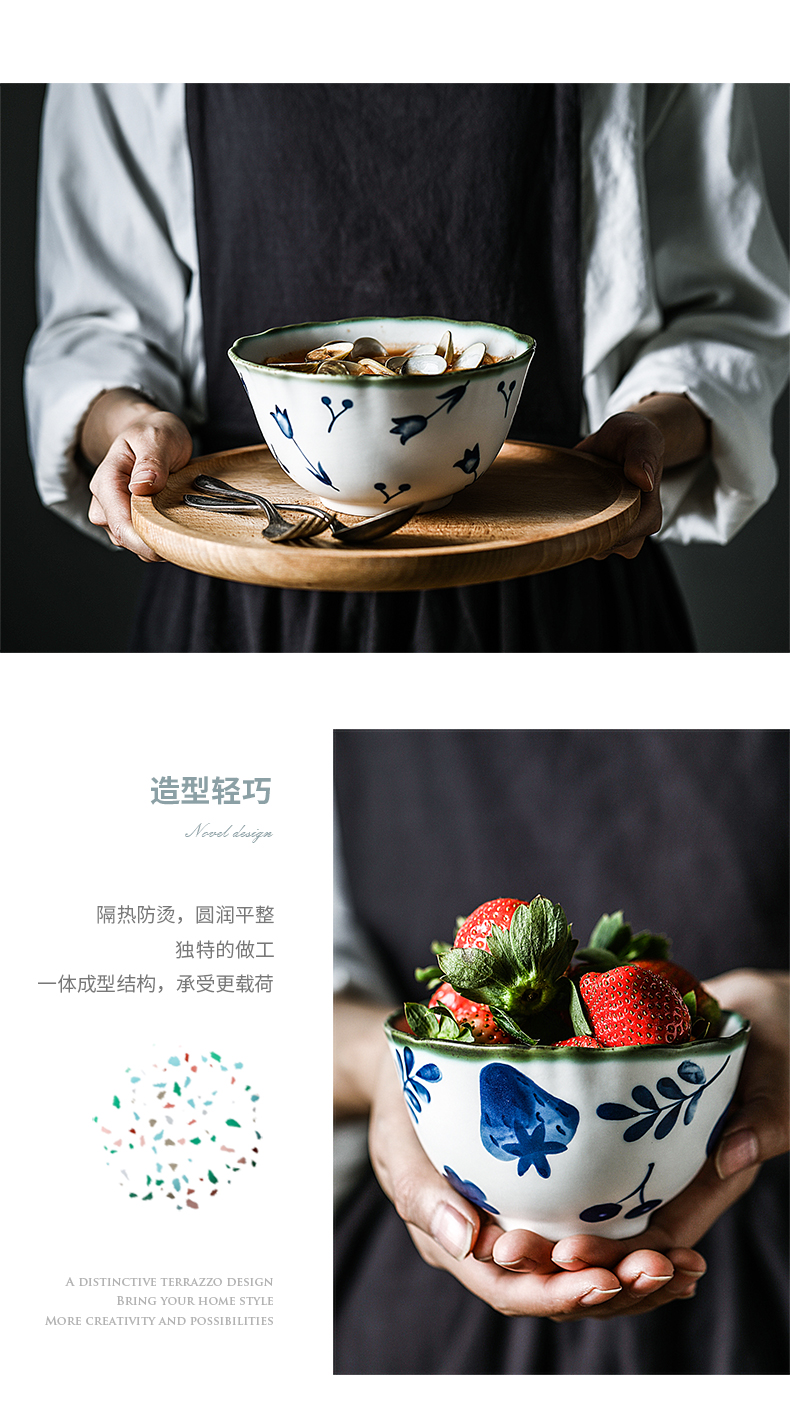 Jingdezhen Japanese ceramics tableware suit dish dish dish dish creativity under the glaze color home meal disc dumplings plate