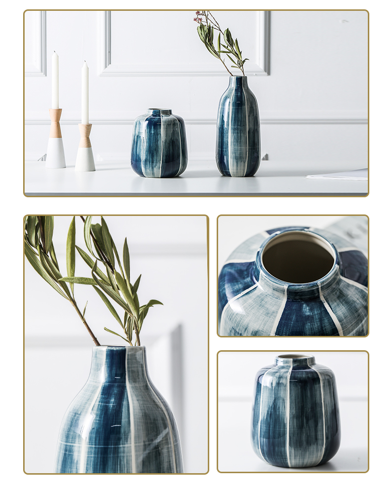 Ceramic vase light key-2 luxury furnishing articles sitting room porch TV ark, dried flowers, flower arrangement eat European wind table of home decoration