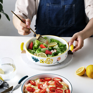 【券可领5张】陶瓷双耳烤碗芝士焗饭盘