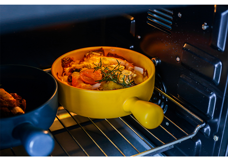 Oven baked jobs ceramic fruit salad bowl for single handle pan, Japanese household breakfast dishes on the dishes