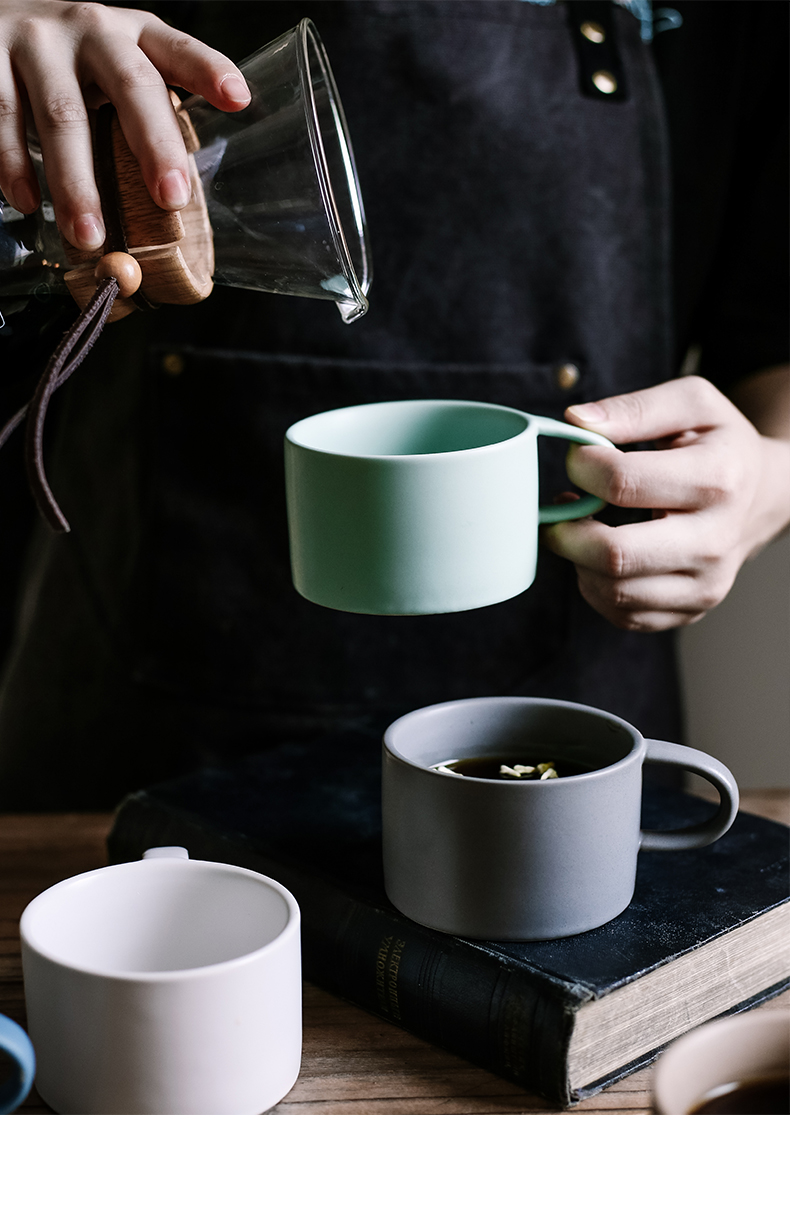 Creative household with couples to mark cup northern wind ins move ceramic cup drinks a cup of coffee