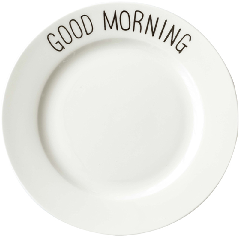 Northern wind INS breakfast French letters ceramic cake, pasta dish dish dish fruit salad steak dinner plate