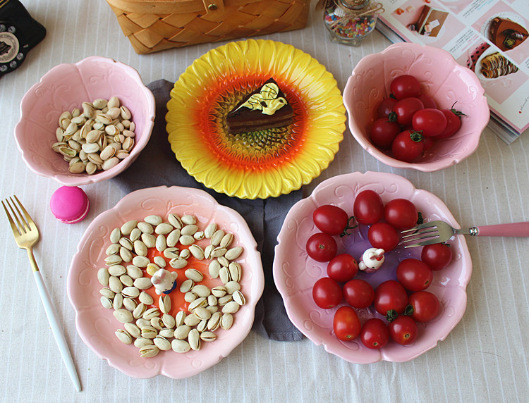Jingdezhen express cartoon rabbit turnip ceramic bowl of snack fruit bowl dessert bowl bowl of the little white rabbit