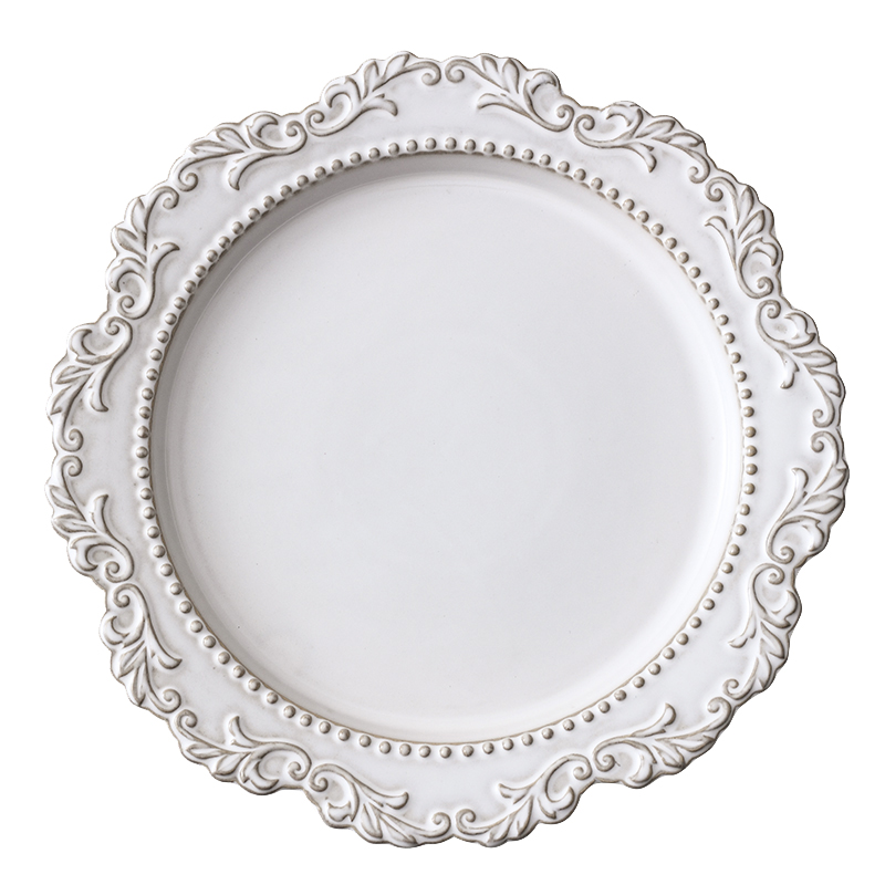 French style restoring ancient ways anaglyph ears dish creative disc western - style food dish fish dish home fruit bowl dessert plate ceramic tableware