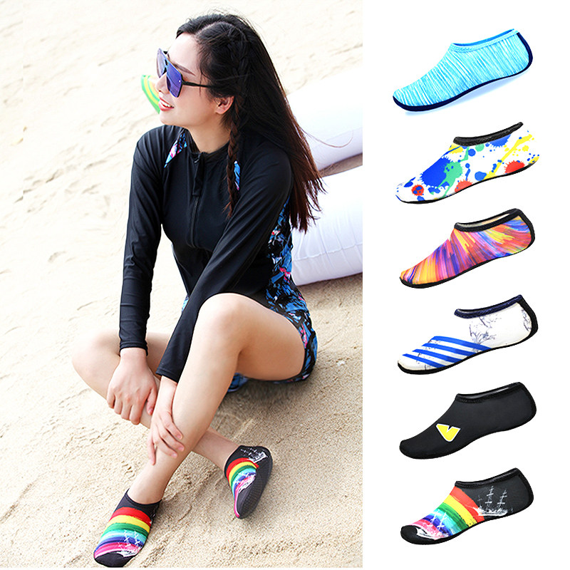 Men and women diving snorkeling children wading upstream swimming shoes beach socks shoes quick-drying non-slip anti-cutting barefoot skin shoes