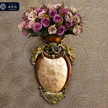 Free hole European wall-mounted flower pot ornaments living room retro wall vase Home TV background wall decorations