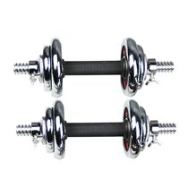 Bells dumbbell mens household electroplating 20kg 15kg30kg set household equipment fitness dumbbell practice