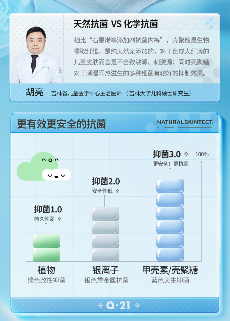Q21小海绵净化裤儿童内裤女童男童宝宝不夹屁屁天丝四角平角短裤 — 5