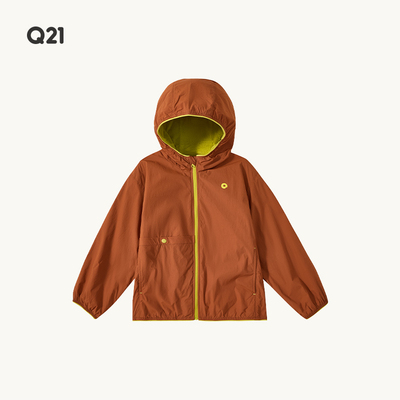 Q 21m Fleece Children's Jacket for Autumn, Windproof and Light Rain Resistant, Lightweight Anti-Static Fleece Hooded Top for Boys and Girls — 2