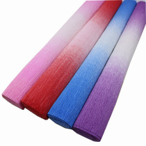 Gradual color wrinkle paper paper rose hand-made flower DIY material telescopic paper curling paper star Valentines Day