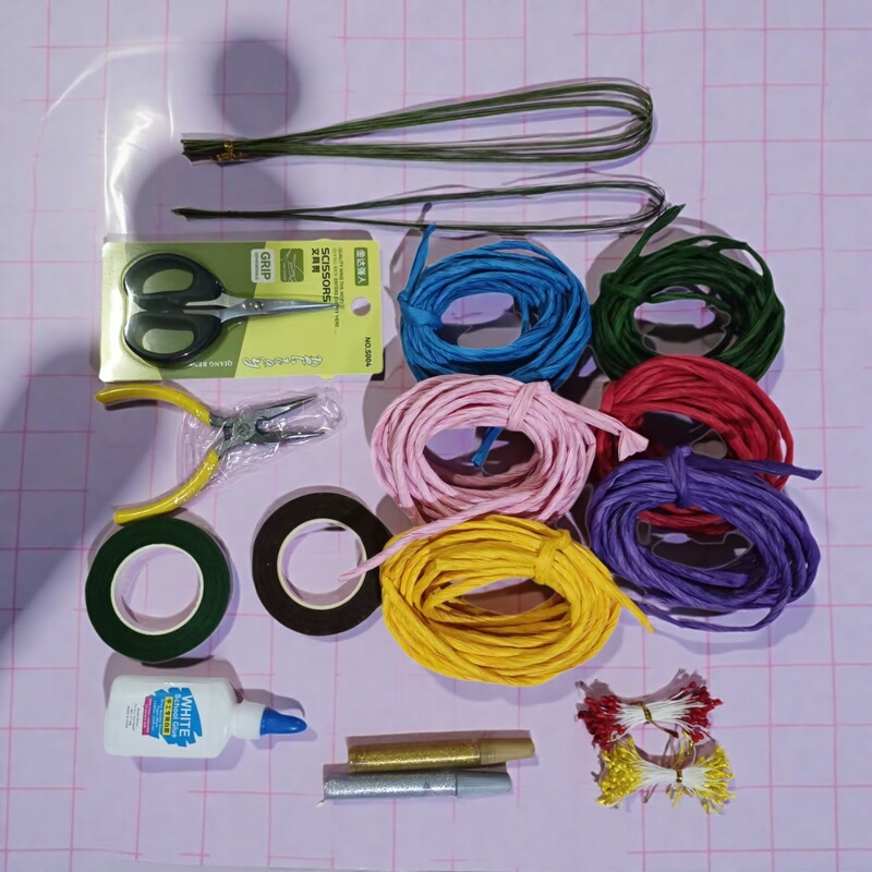 Paper Flower Material Set for Students to Make Handmade DIY Crafts in Labor and Handicraft Classes Paper Flower Material Set for Students to Make Handmade DIY Crafts in Labor and Handicraft Classes