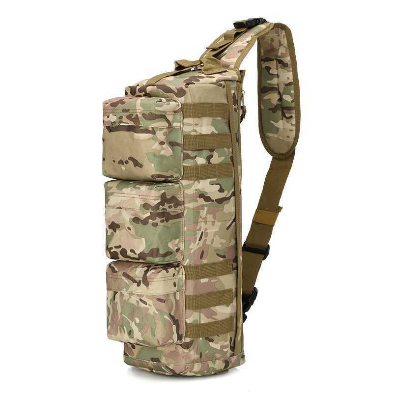 Single shoulder bag Outdoor mountaineering tactical camouflage campaign outdoor mountaineering tactics carry - bag outdoor travel