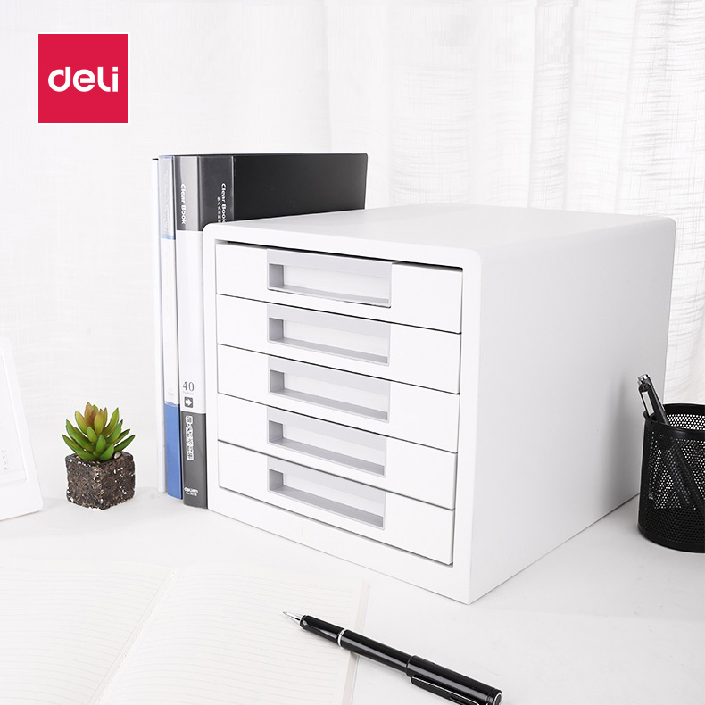 Deli 9780 file cabinet desktop five floor storage cabinet drawer type A4 information cabinet storage box office supplies