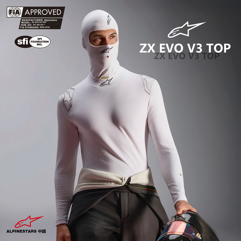 25 Models of Italian A-Star Alpinestars Zx Evo V3 Fia/Sfi Certified Fire-Resistant Racing Underwear