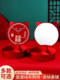 结婚陪嫁镜子一对梳子套装红色喜镜新娘女方出嫁化妆婚礼用品大全