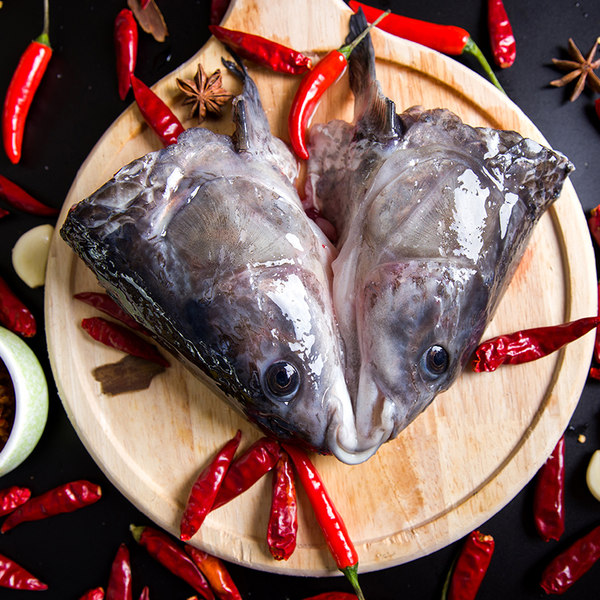 峡谷天河 张家界武陵山脉江垭水库 有机富硒青鱼头 600g*3个 天猫优惠券折后￥39.9包邮（￥149.9-110）