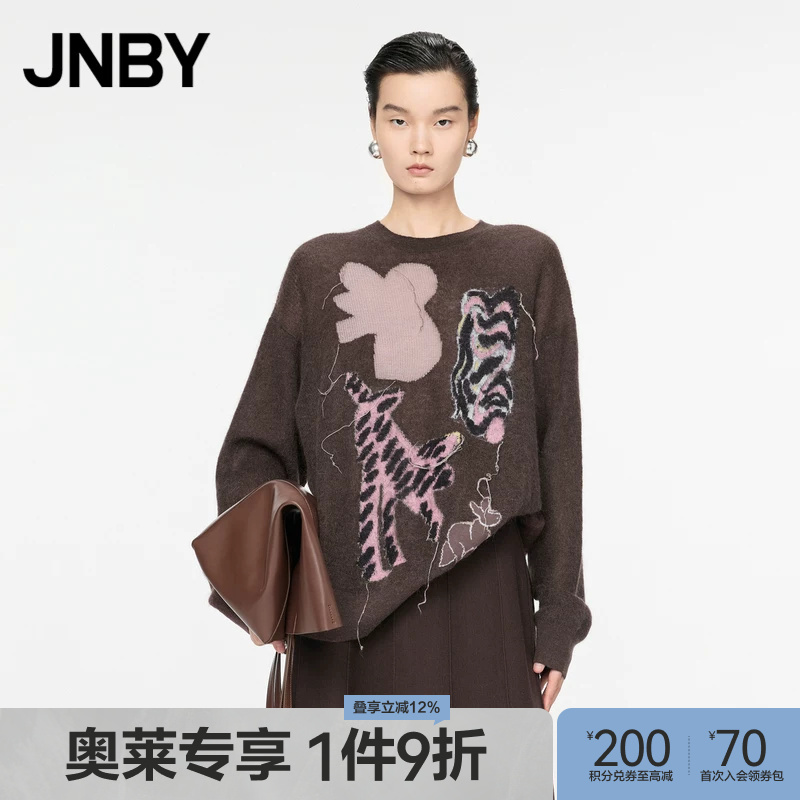 [Outlet Exclusive] Jnby/Jiangnan Cloth Autumn and Winter Knitted Sweater Long Sleeve Pullover Sweater for Women 5Ob314880