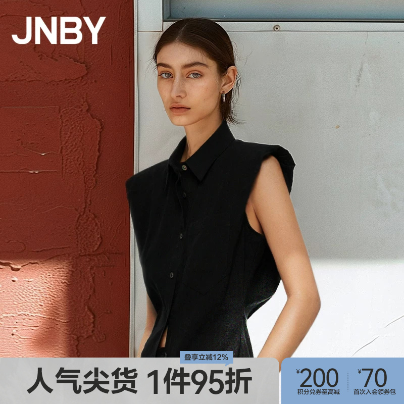 Jnby/Jiangnan Cloth Outlet Summer Shirt Sleeveless Shirt Collar Casual 5O4210680 Jnby/Jiangnan Cloth Outlet Summer Shirt Sleeveless Shirt Collar Casual 5O4210680