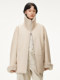 Jiangnan Buyi Outlet Winter Fur Jacket Women's Loose Long Sleeve Fur One-piece Stand Collar Casual Top