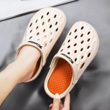 Летние тапочки в стиле Crocs, пляжные нескользящие босоножки, ультрамягкие мюли, коллекция 2024 года, подходят для носки на улице, пляжный стиль, мягкая подошва, подходят для работы на ногах