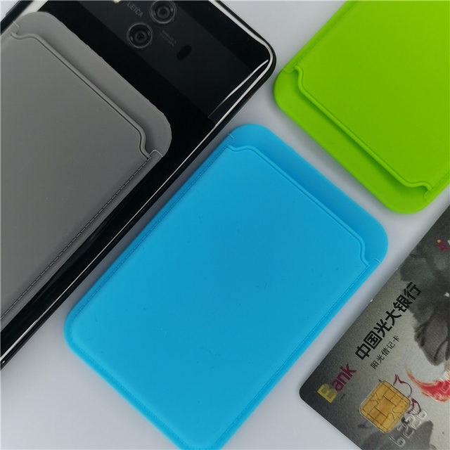 ໂທລະສັບມືຖືໃຫມ່ back sticker card holder multi-function card pure silicone card sticker holder multi-color